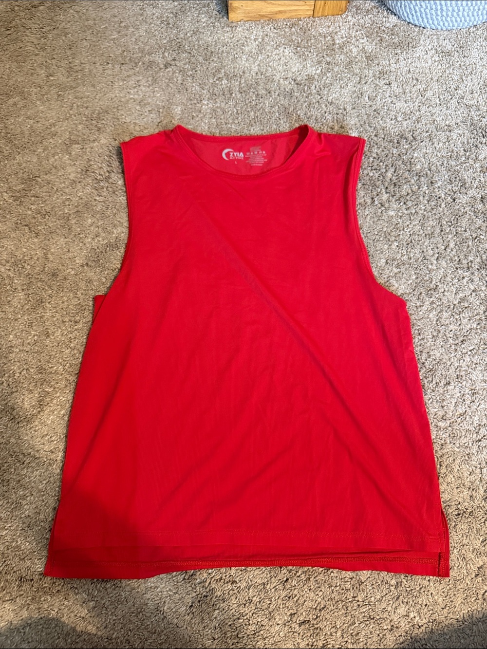 ZYIA Red Sleeveless Tank Top